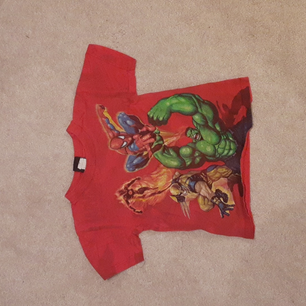 Red marvel tee shirt